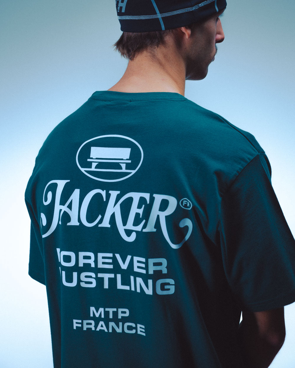 COLLECTIVE T-SHIRT - GREEN & WHITE