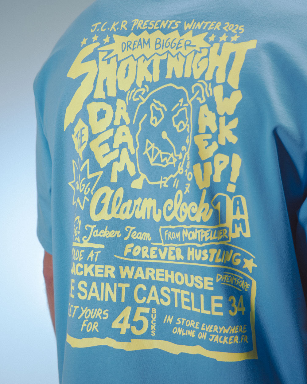 WAKE UP ! T-SHIRT - BLUE