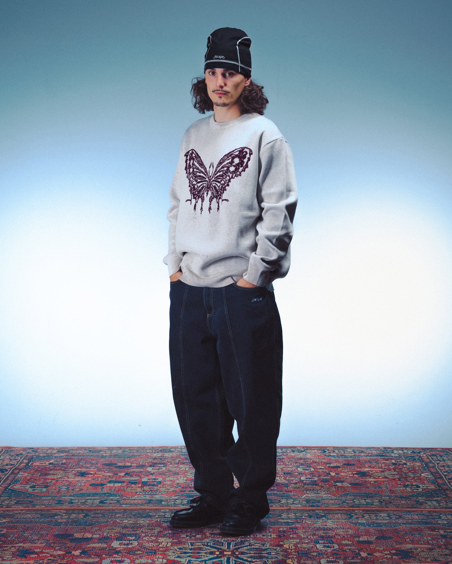 ZHOU KNIT CREWNECK - BEIGE