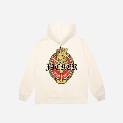 SUDADERA CON CAPUCHA TROIS GRACES - BEIGE