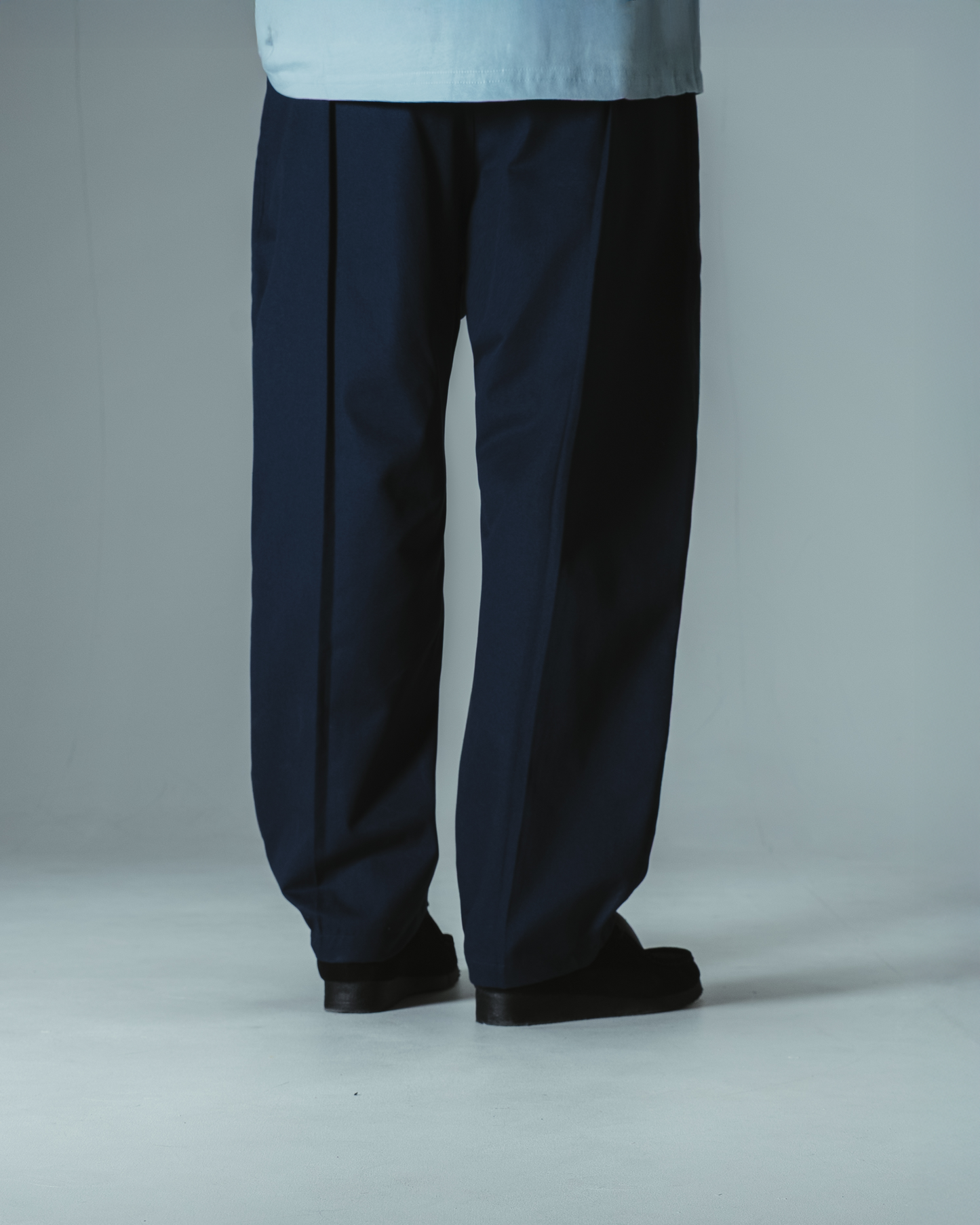 DOUBLE PLEAT PANT - NAVY