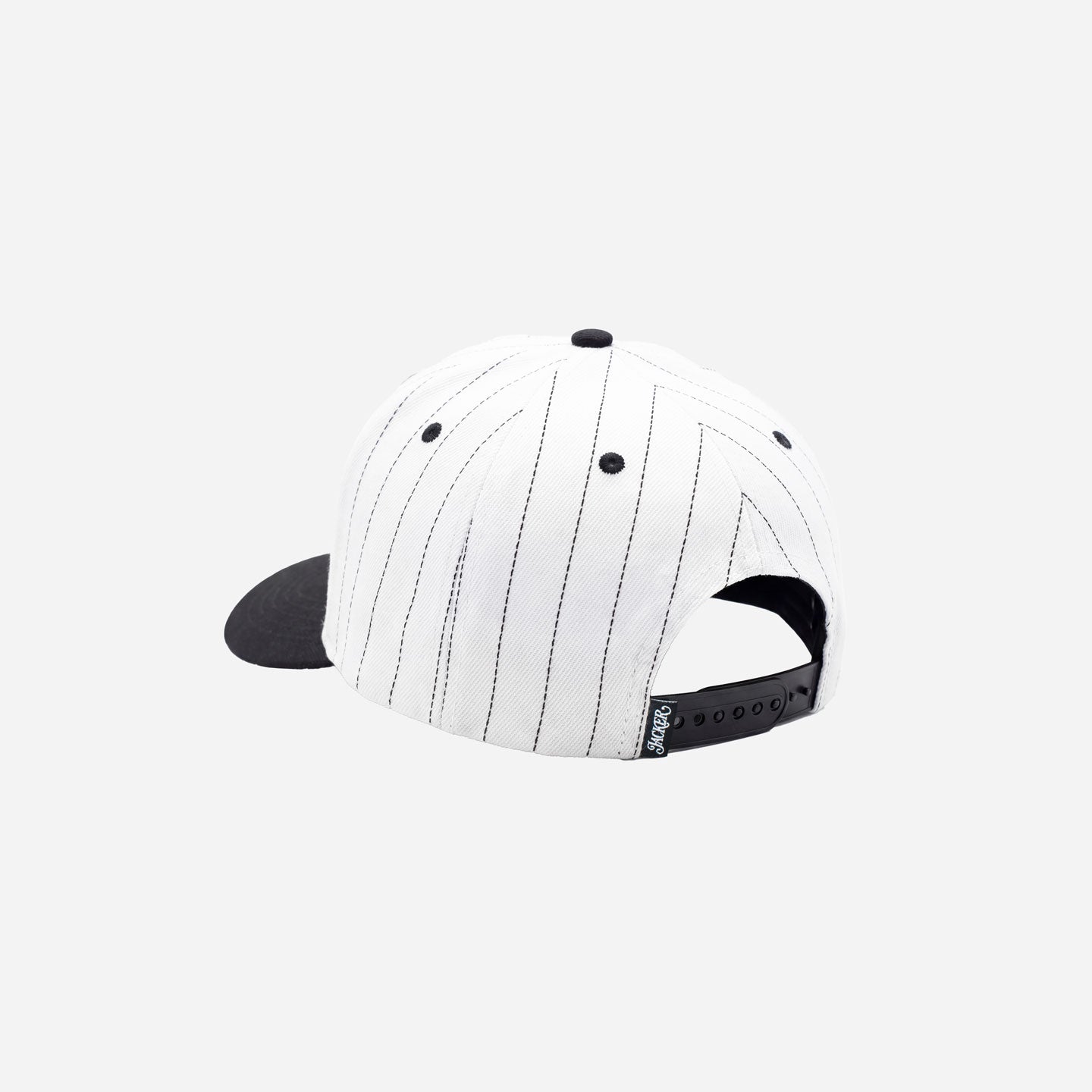 CLASSIC STRIPE SNAPBACK 5 PANEL BLACK & WHITE