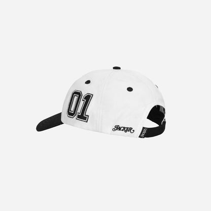 COLLEGE CAP - BLACK & WHITE
