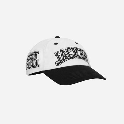 COLLEGE CAP - BLACK & WHITE