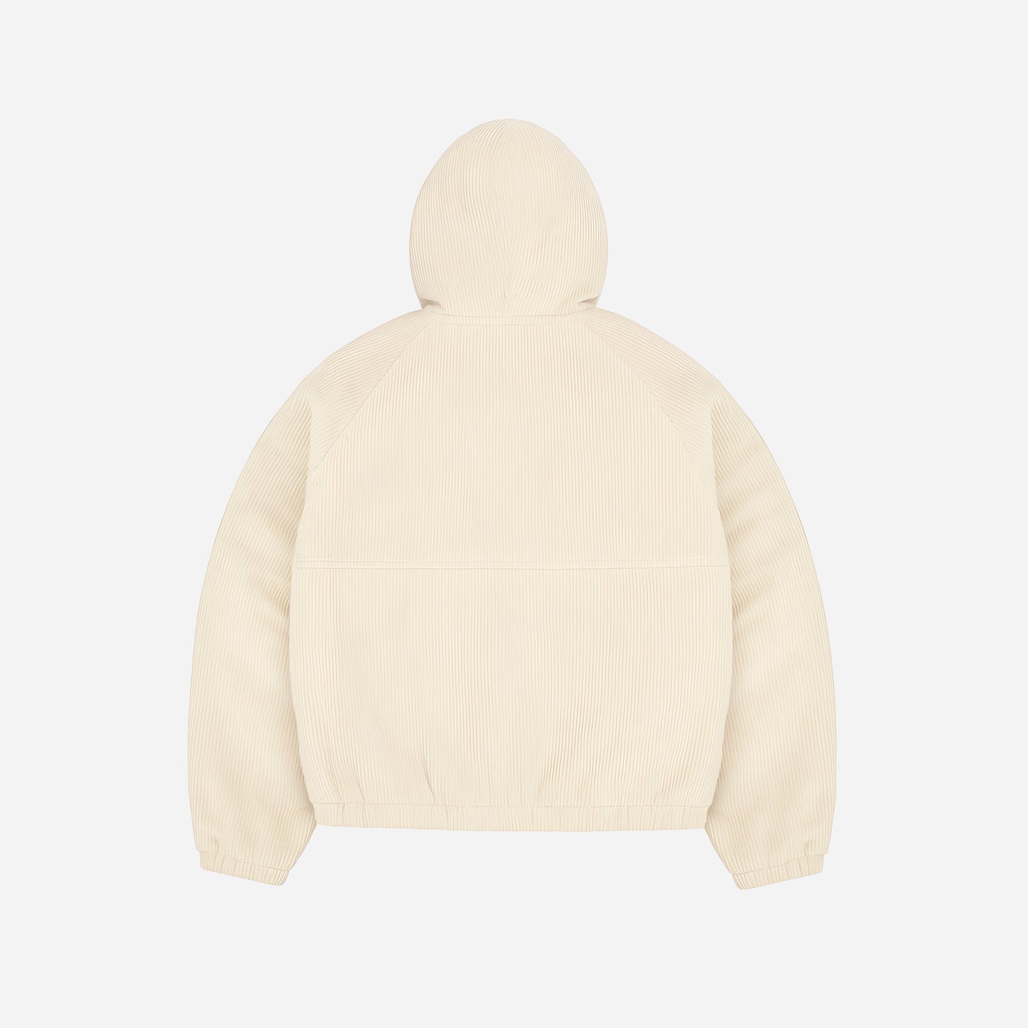 HOOD CORDUROY JACKET - BEIGE
