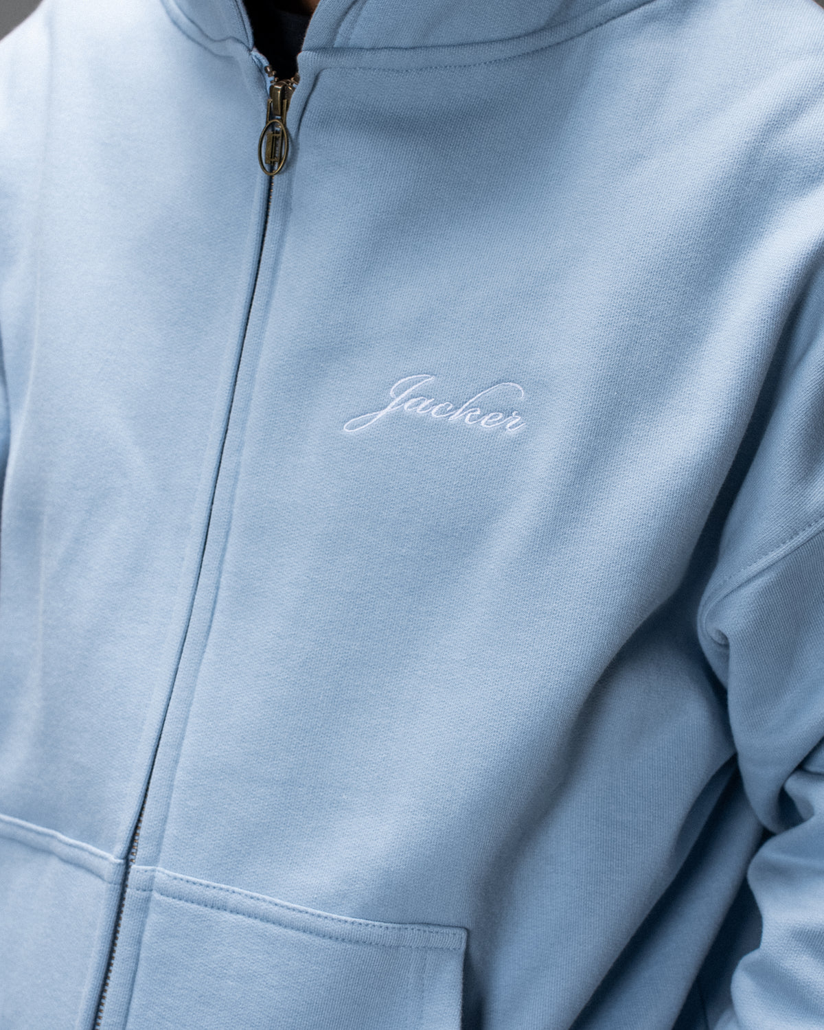 D.BIRDS COOPER HOODIE ZIP BLUE