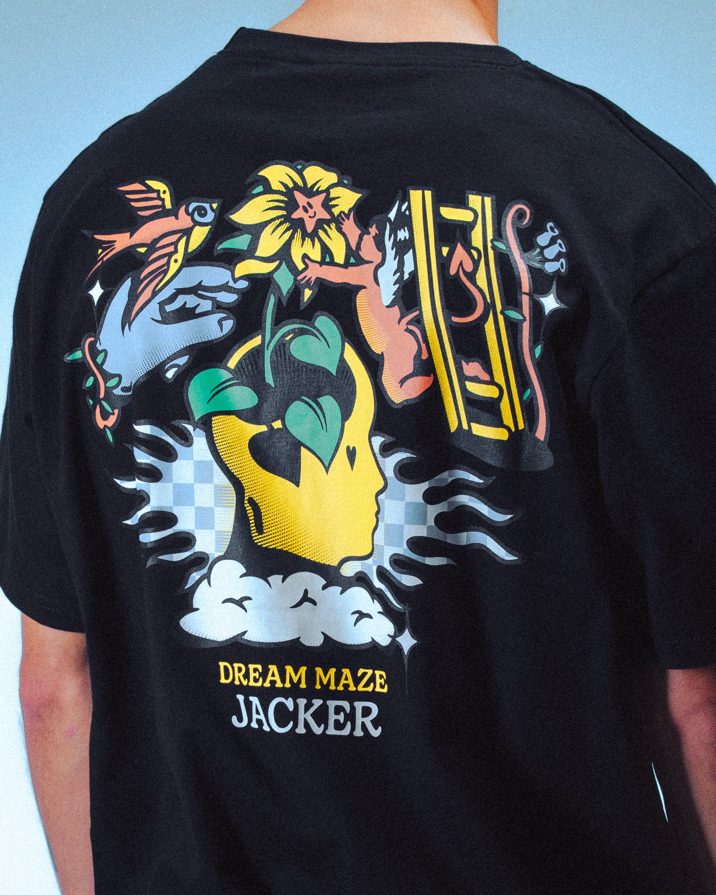 DREAM MAZE T-SHIRT - BLACK