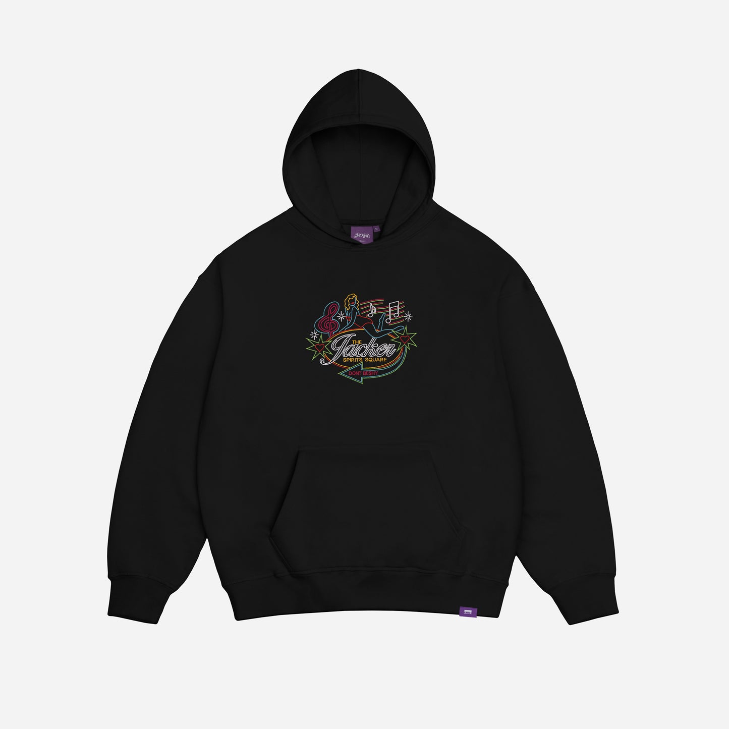 DON'T BE SHY EMBRODERY HOODIE - BLACK