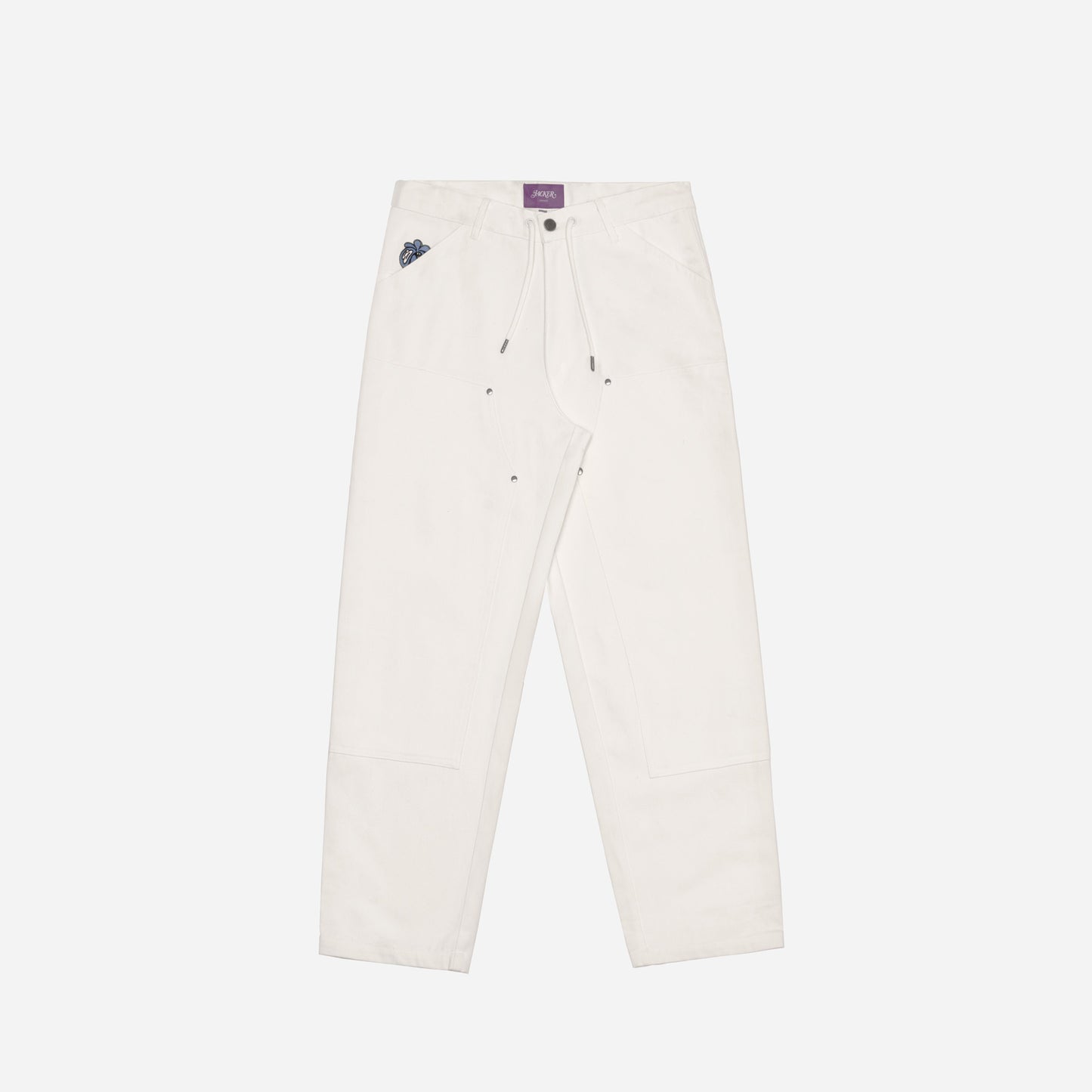 CARPENTER DOUBE KNEE PANT - WHITE