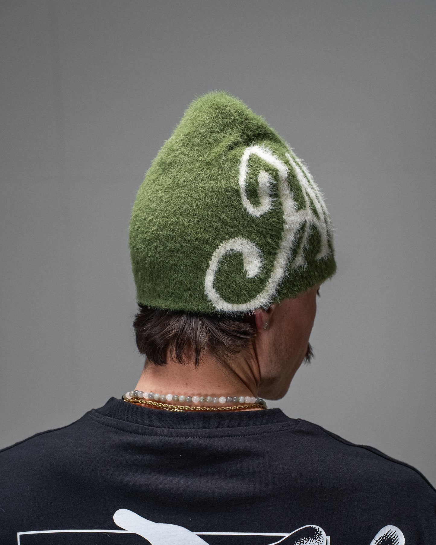 BLUR MOHAIR BEANIE GREEN