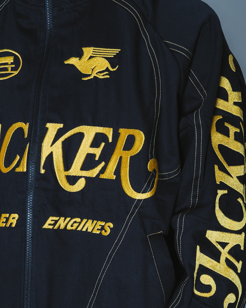 DOGGY RACING TRACK JACKET - BLACK