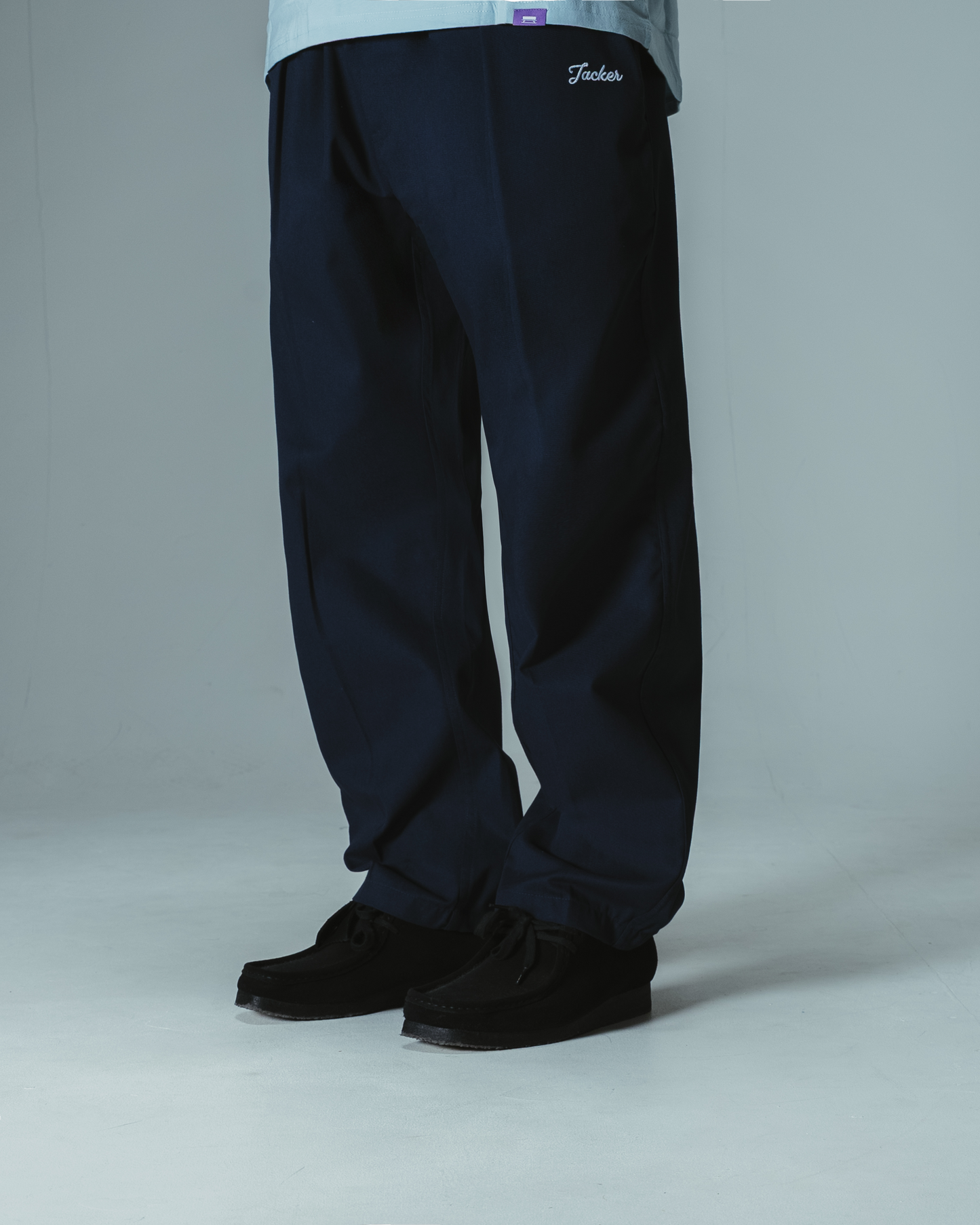 DOUBLE PLEAT PANT - NAVY