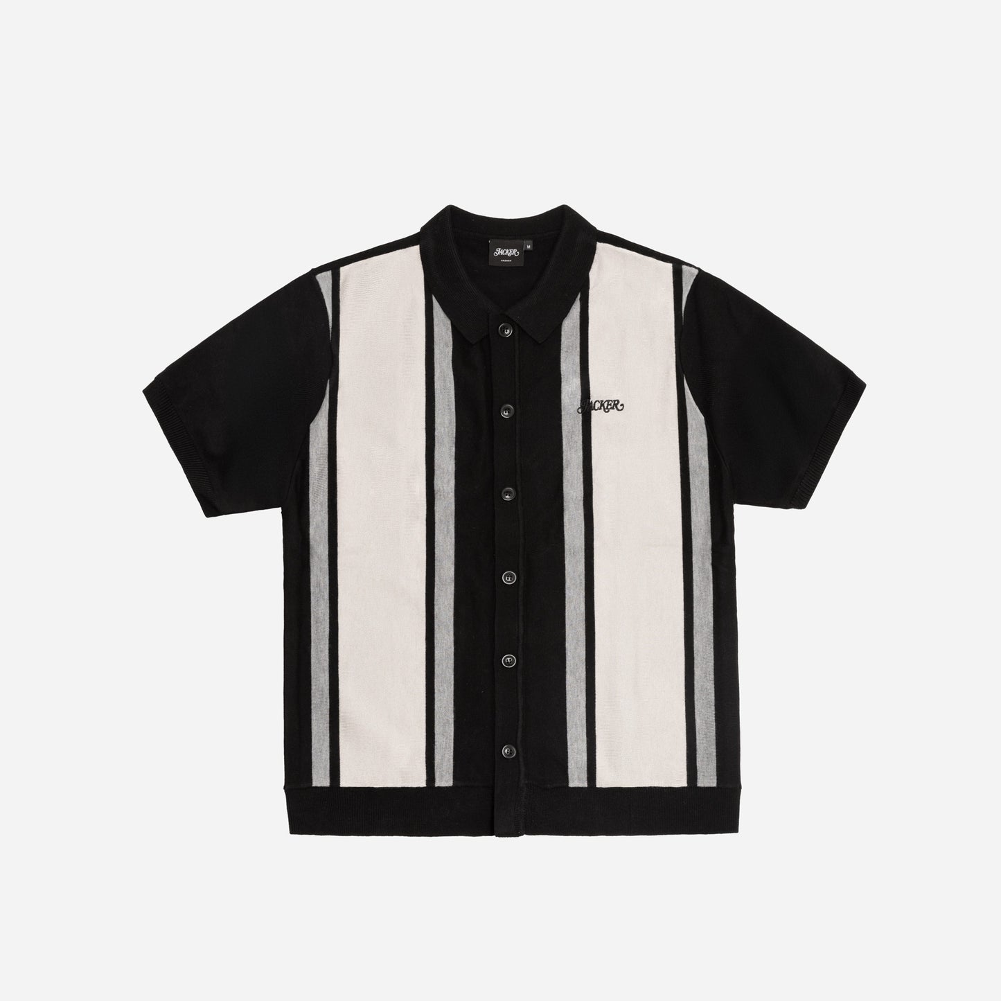 GRANDPA CARDIGAN SHIRT - BLACK