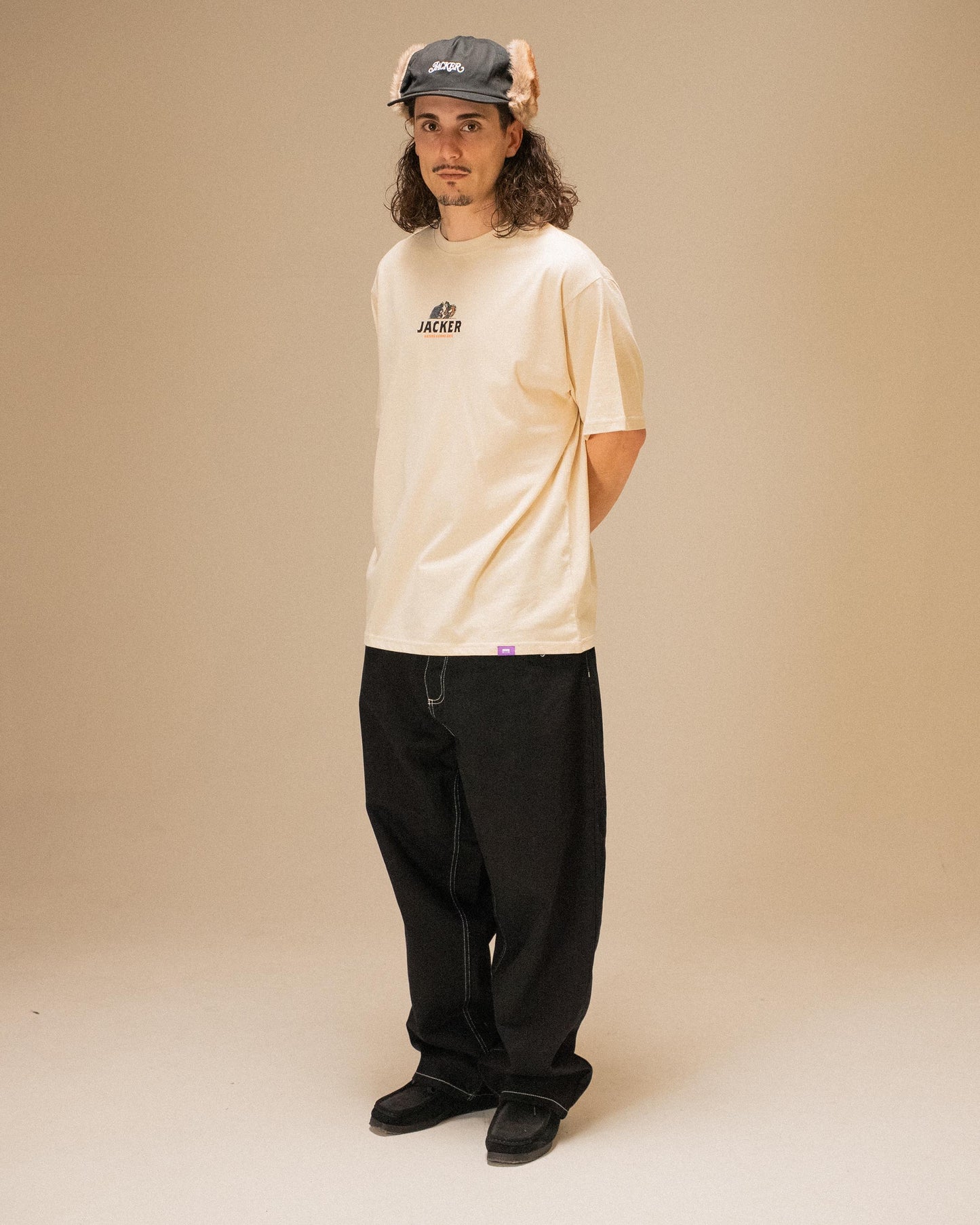 HATERS T-SHIRT BEIGE