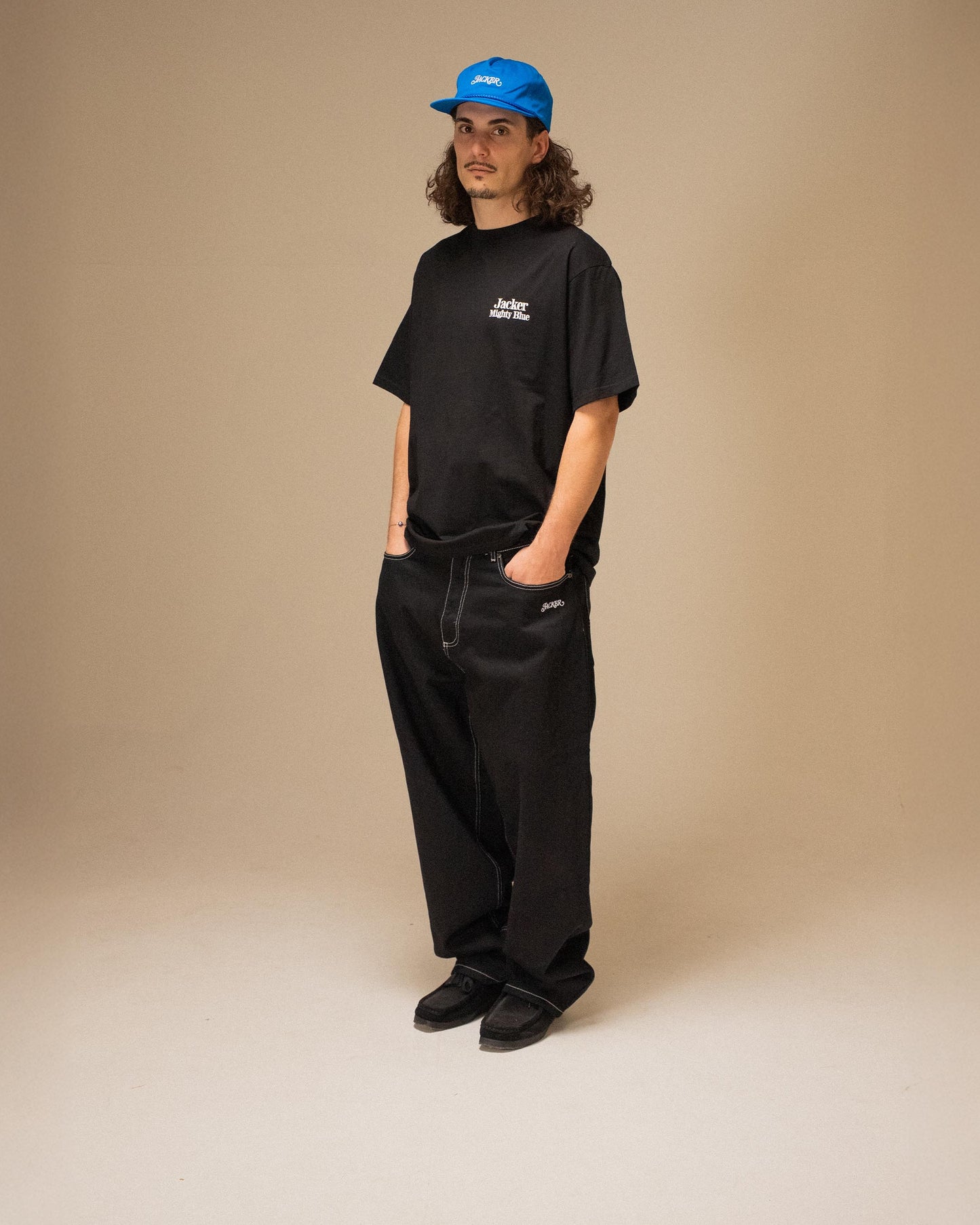 MIGHTY BLUE T-SHIRT BLACK