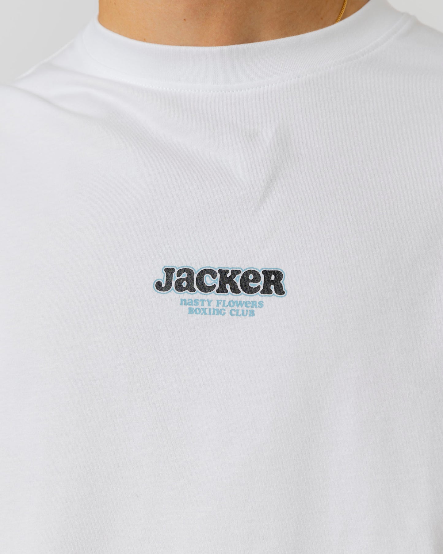 FIGHT FLOWER LONG SLEEVES - WHITE - JACKER