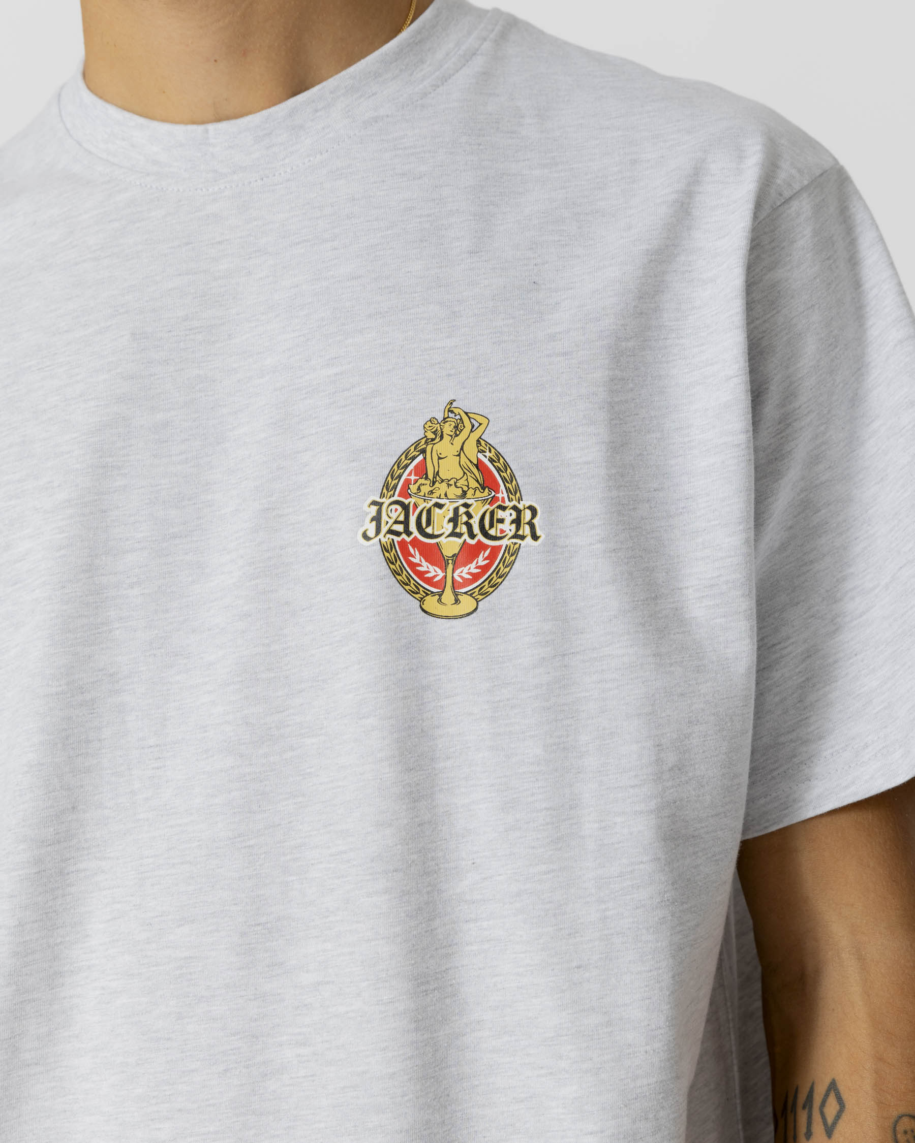 TROIS GRACES T-SHIRT - HEATHER GREY - JACKER