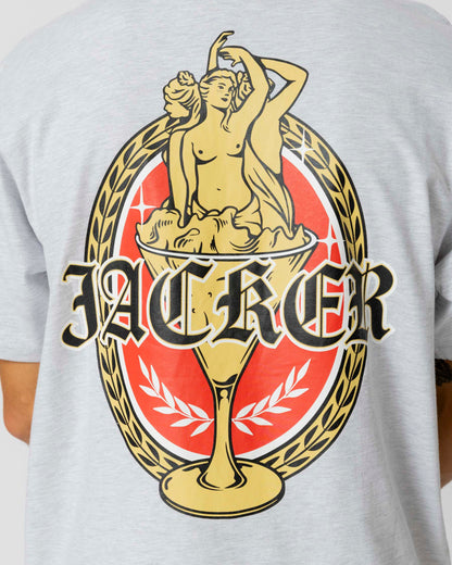 TROIS GRACES T-SHIRT - HEATHER GREY - JACKER