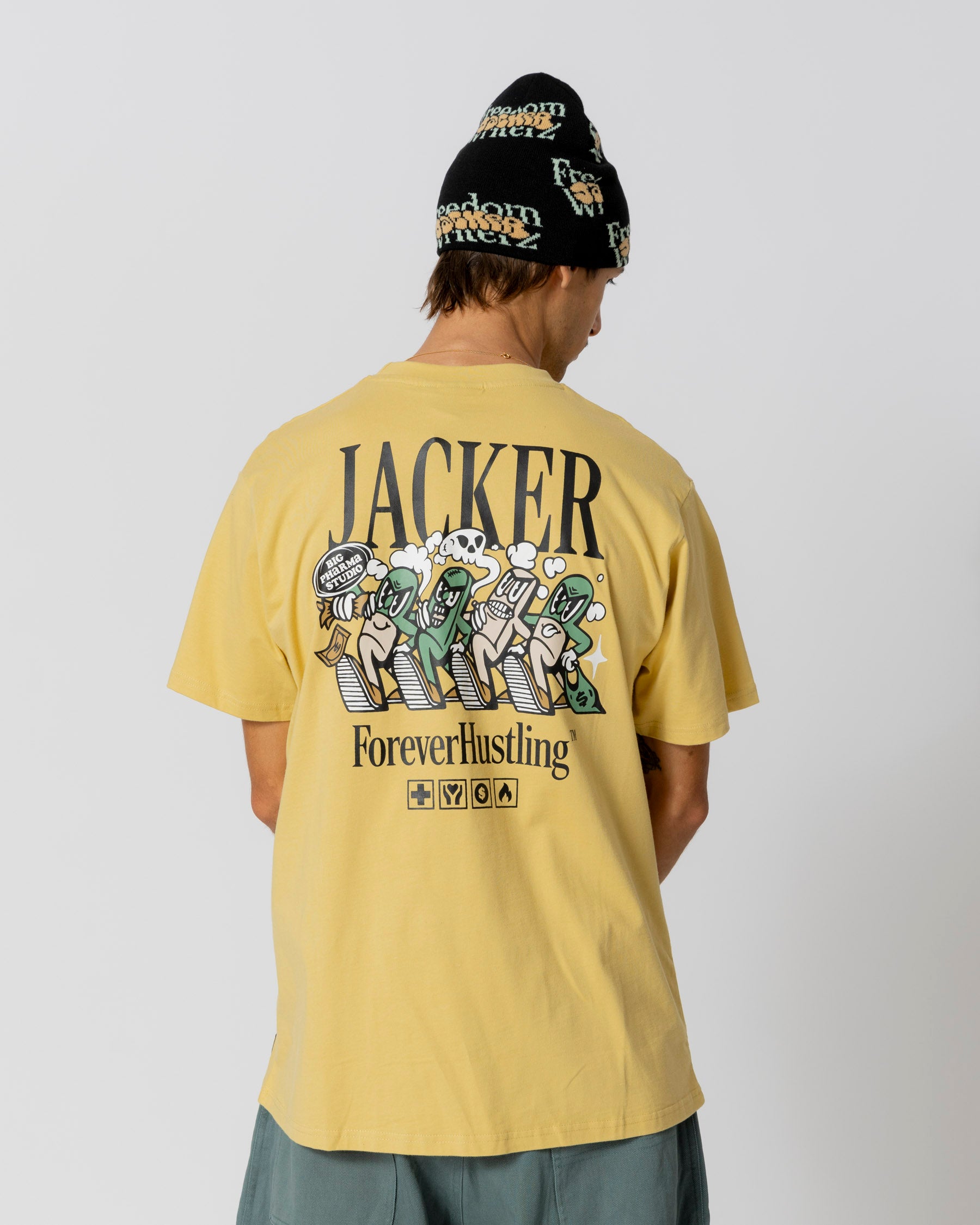 BIG PHARMA T-SHIRT - YELLOW - JACKER