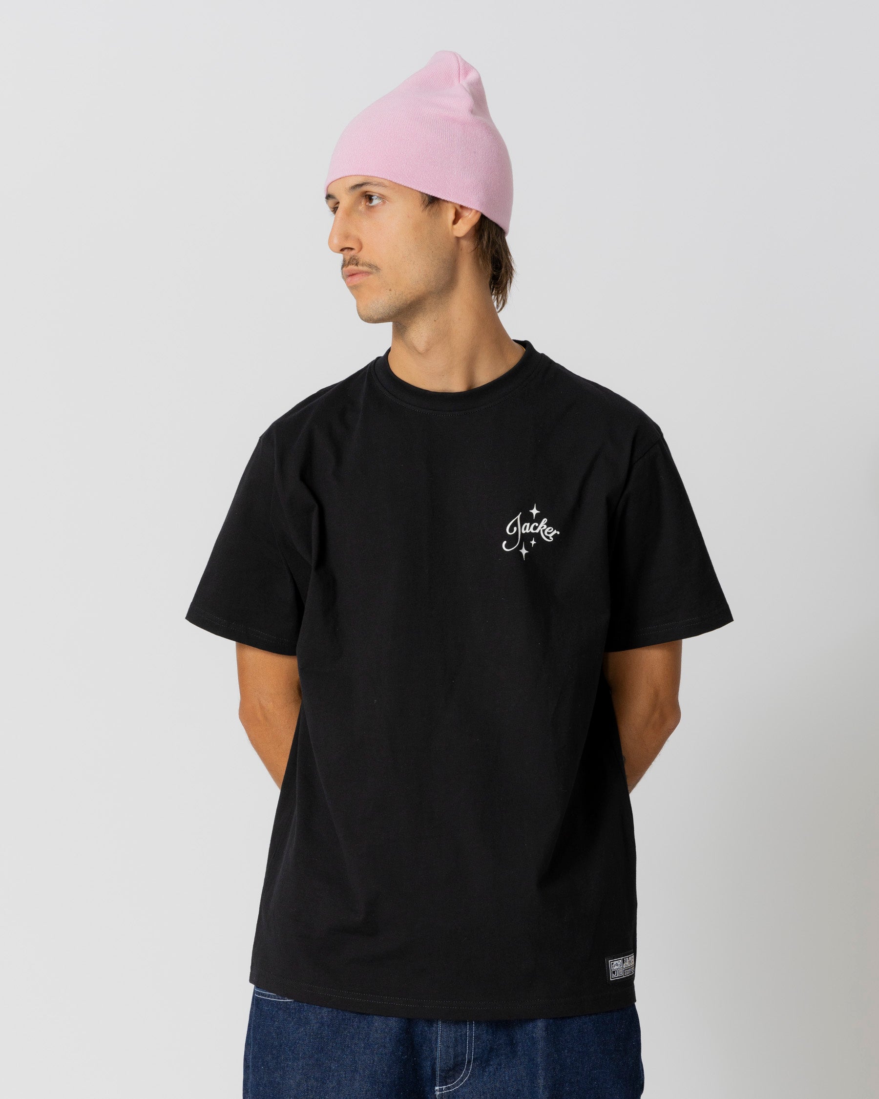 VACATION T-SHIRT - BLACK - JACKER