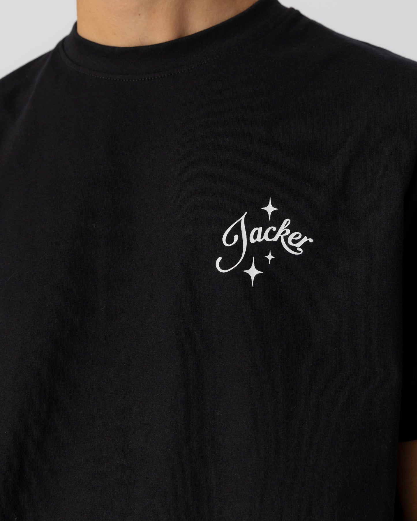 VACATION T-SHIRT - BLACK - JACKER
