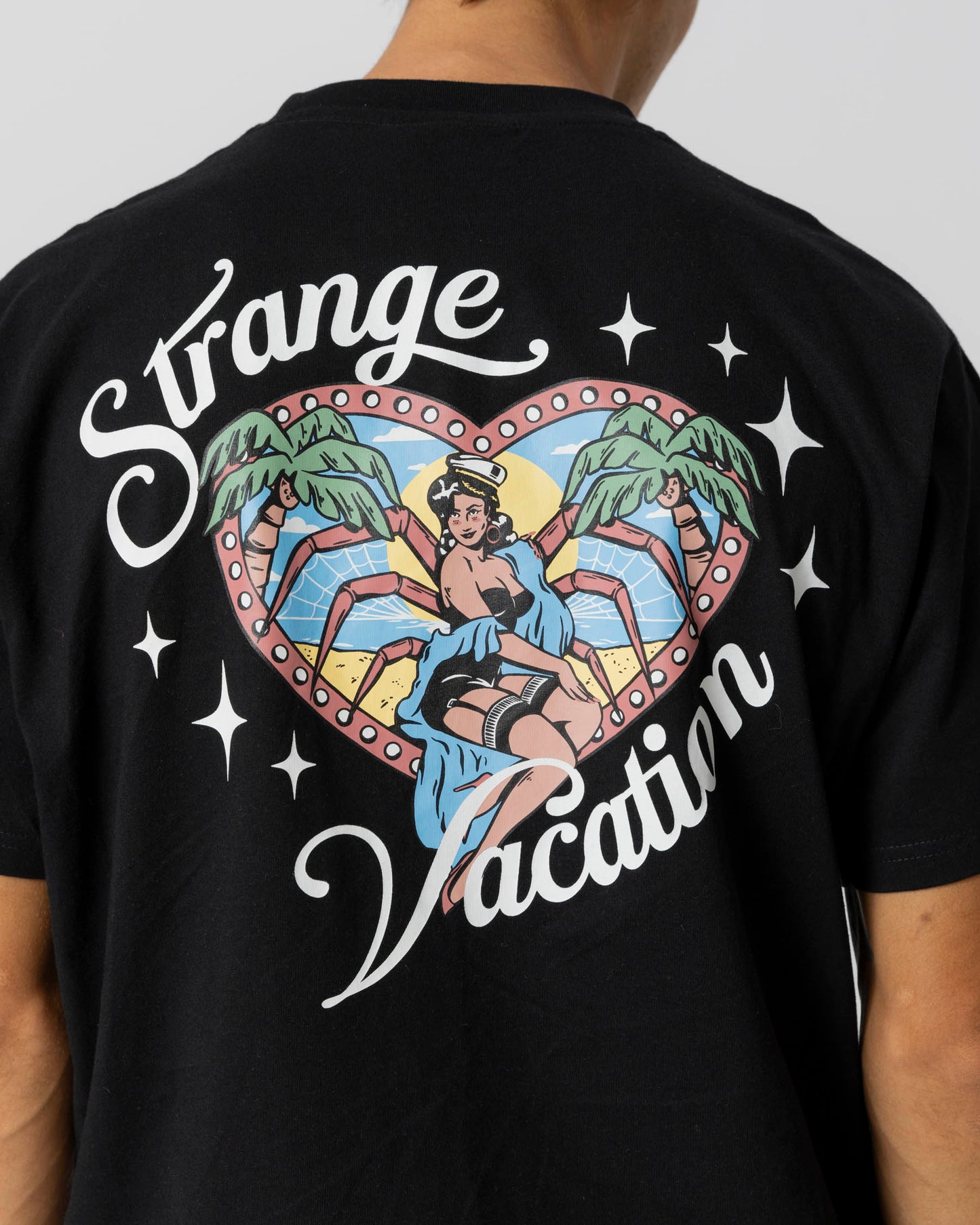 VACATION T-SHIRT - BLACK - JACKER