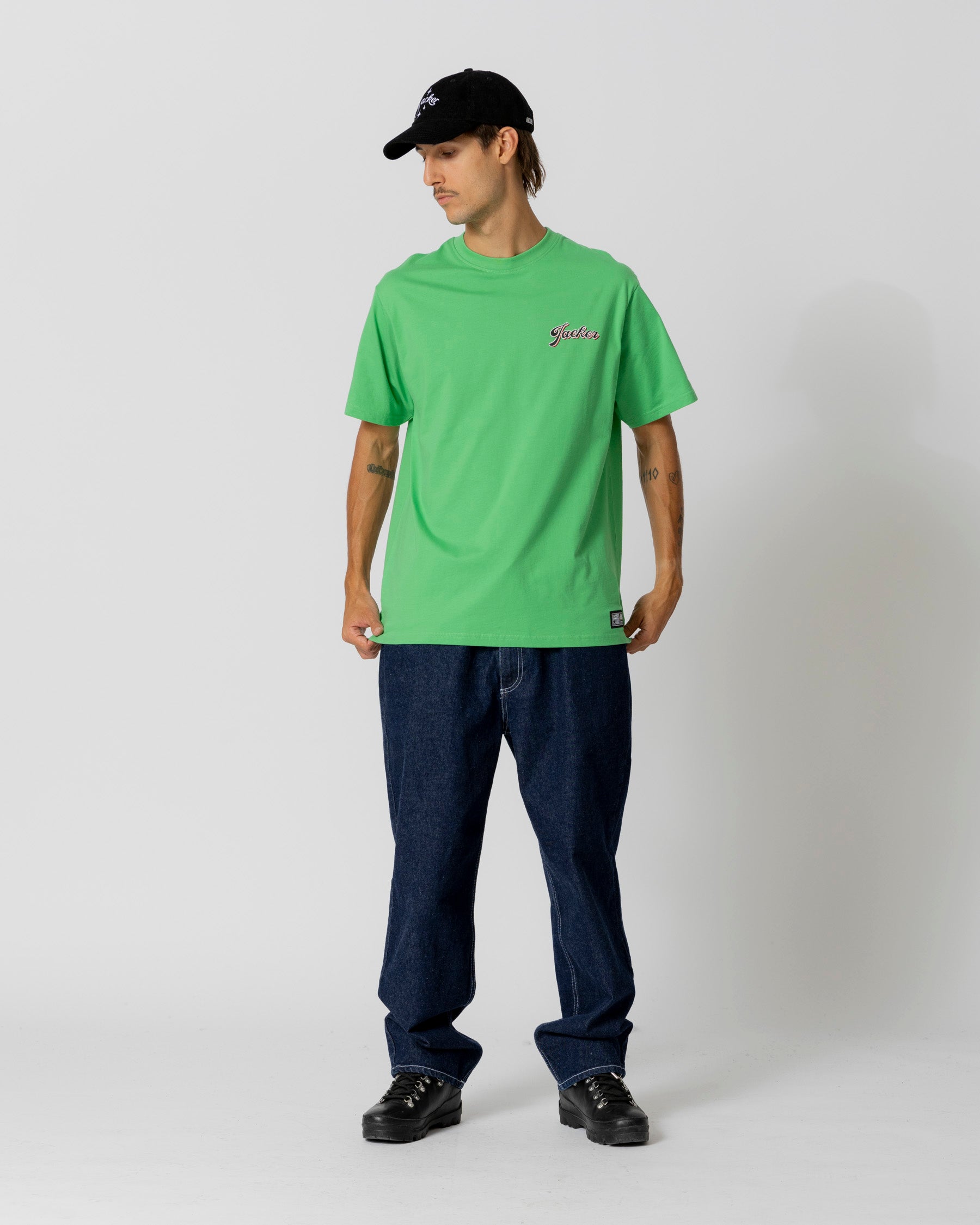 LOBSTER SERVICE T-SHIRT - GREEN - JACKER