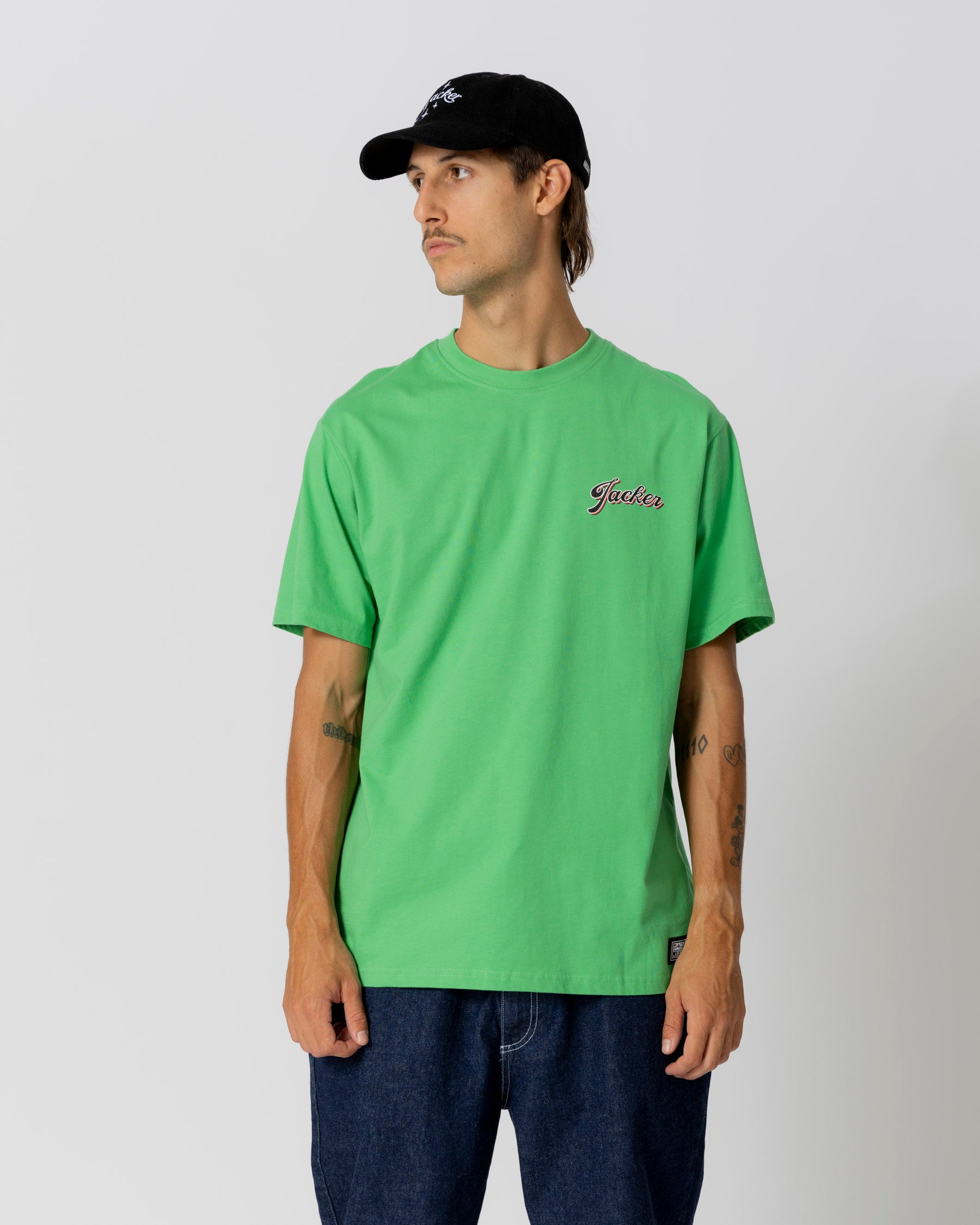 LOBSTER SERVICE T-SHIRT - GREEN - JACKER