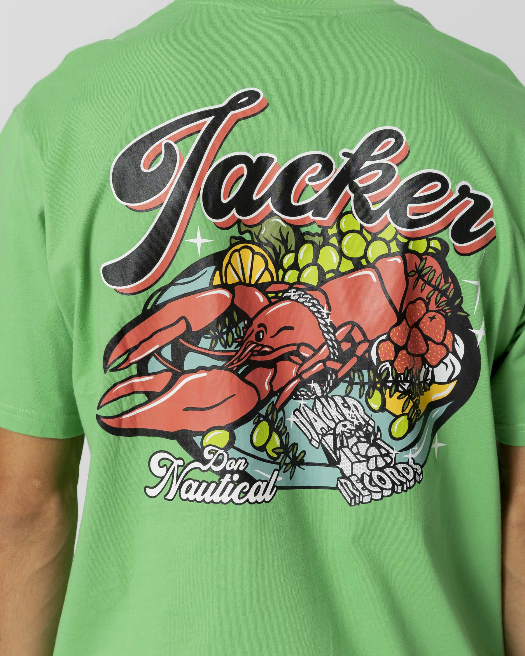 LOBSTER SERVICE T-SHIRT - GREEN - JACKER