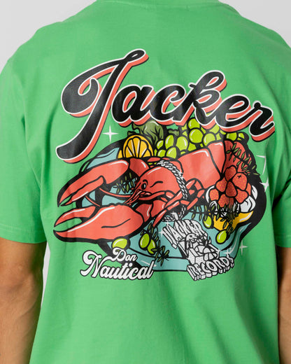 LOBSTER SERVICE T-SHIRT - GREEN - JACKER