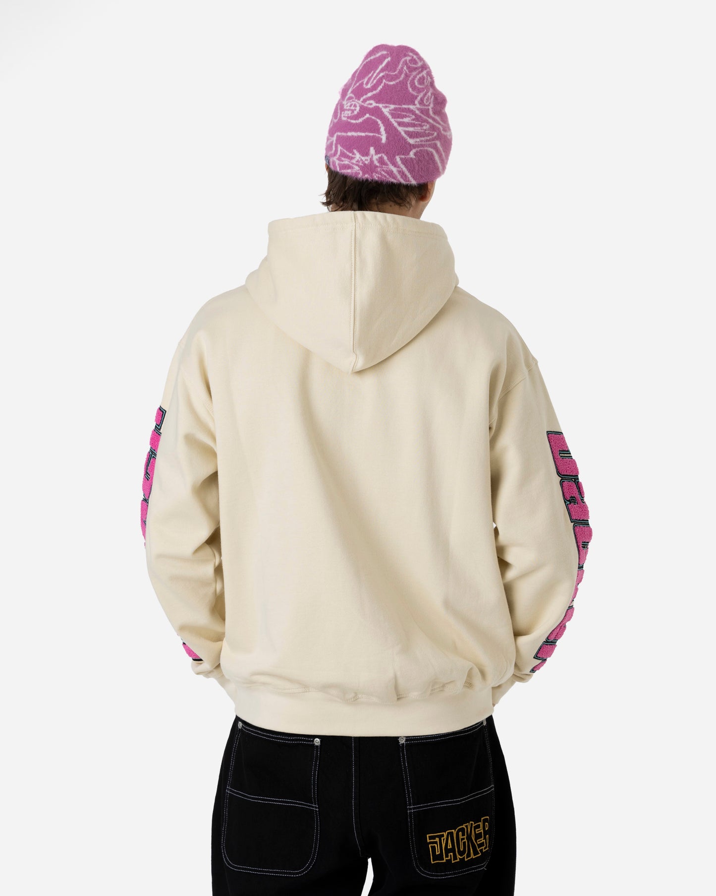 ABSOLEM ZIPPED HOODIE - BEIGE