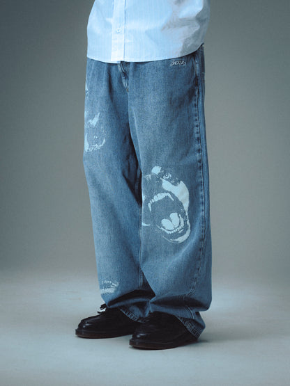 FEARLESS DENIM BAGGY PANT - BLUE