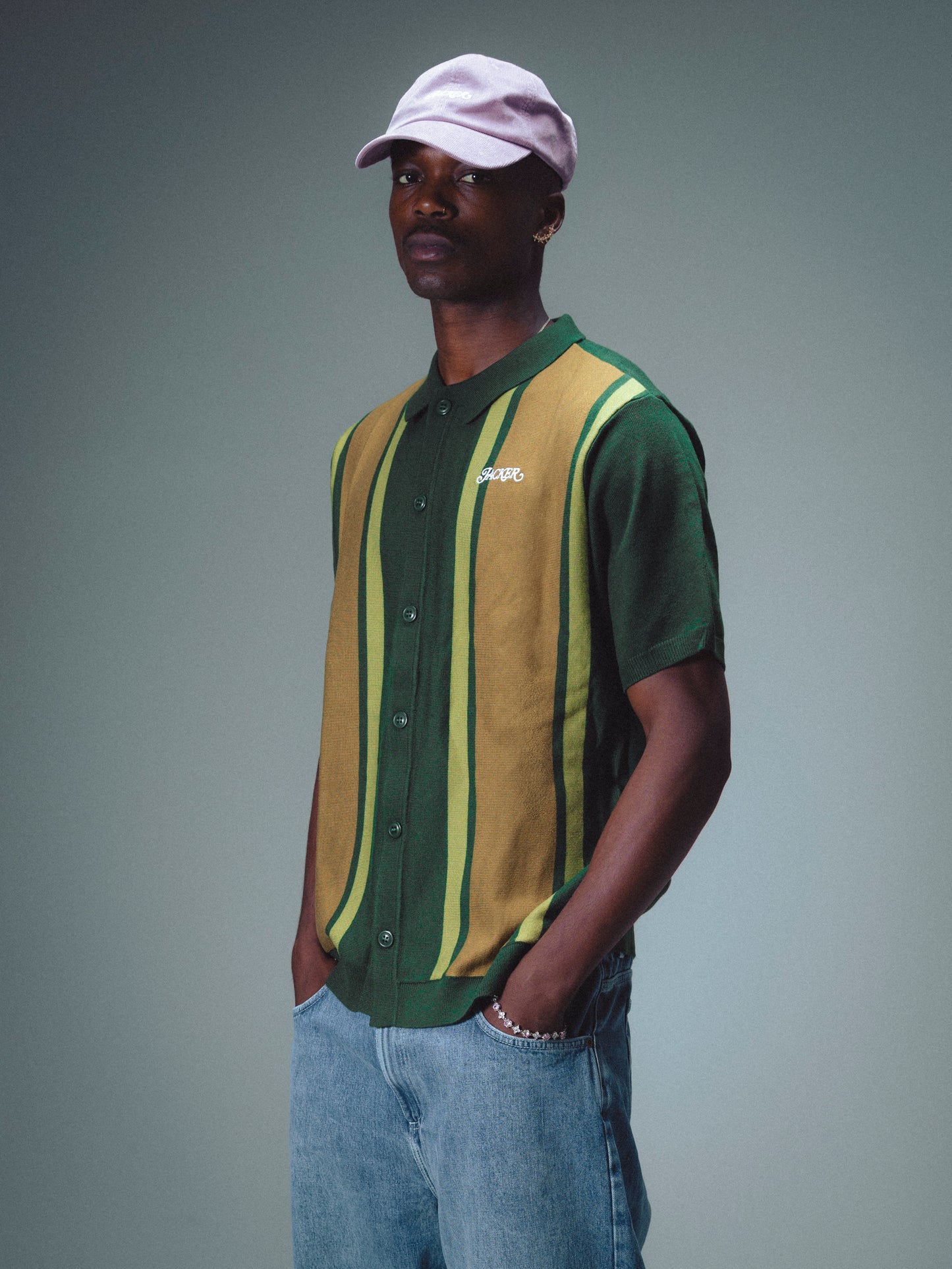 GRANDPA CARDIGAN SHIRT - GREEN