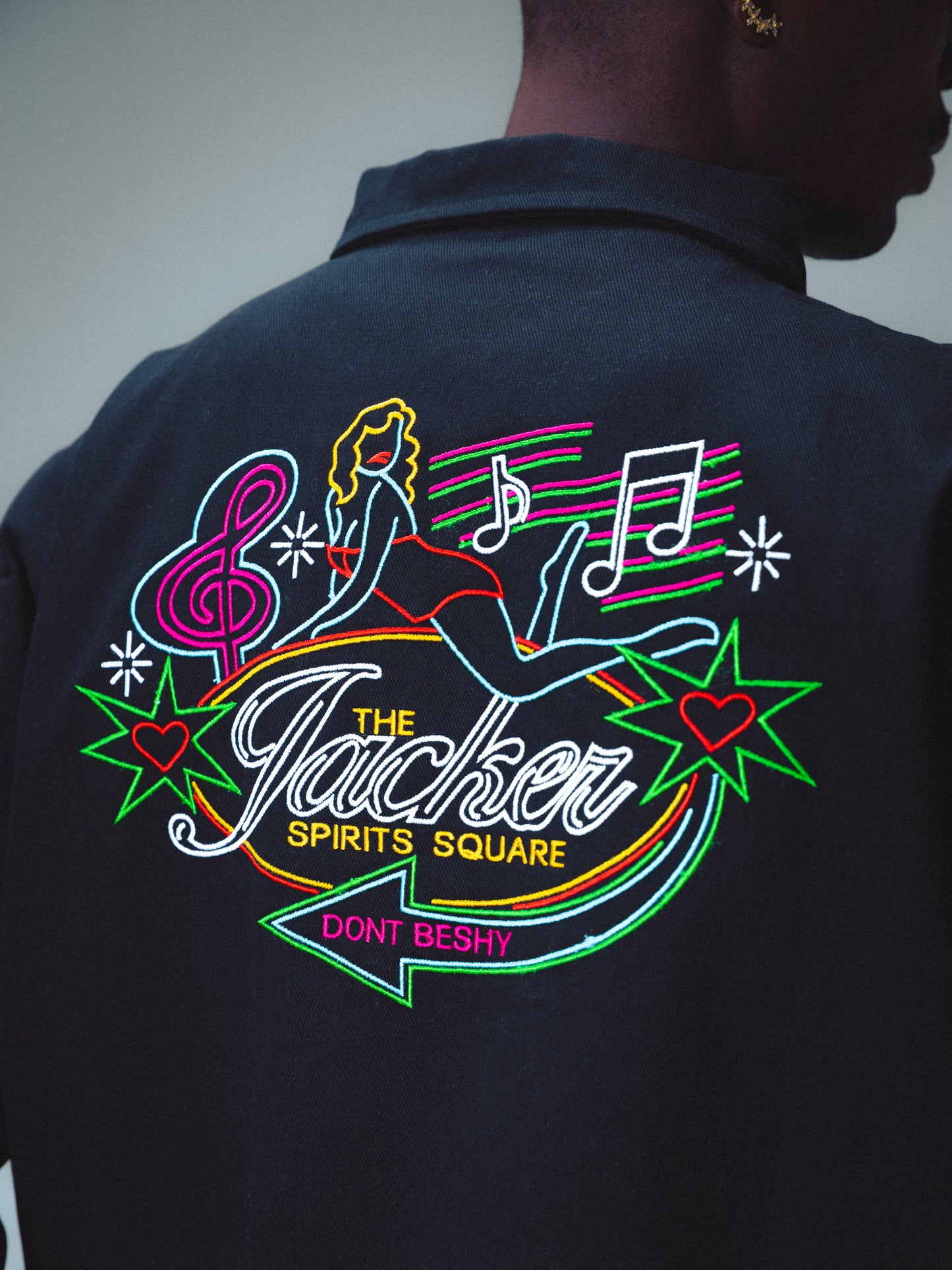 DON’T BE SHY COACH JACKET - BLACK
