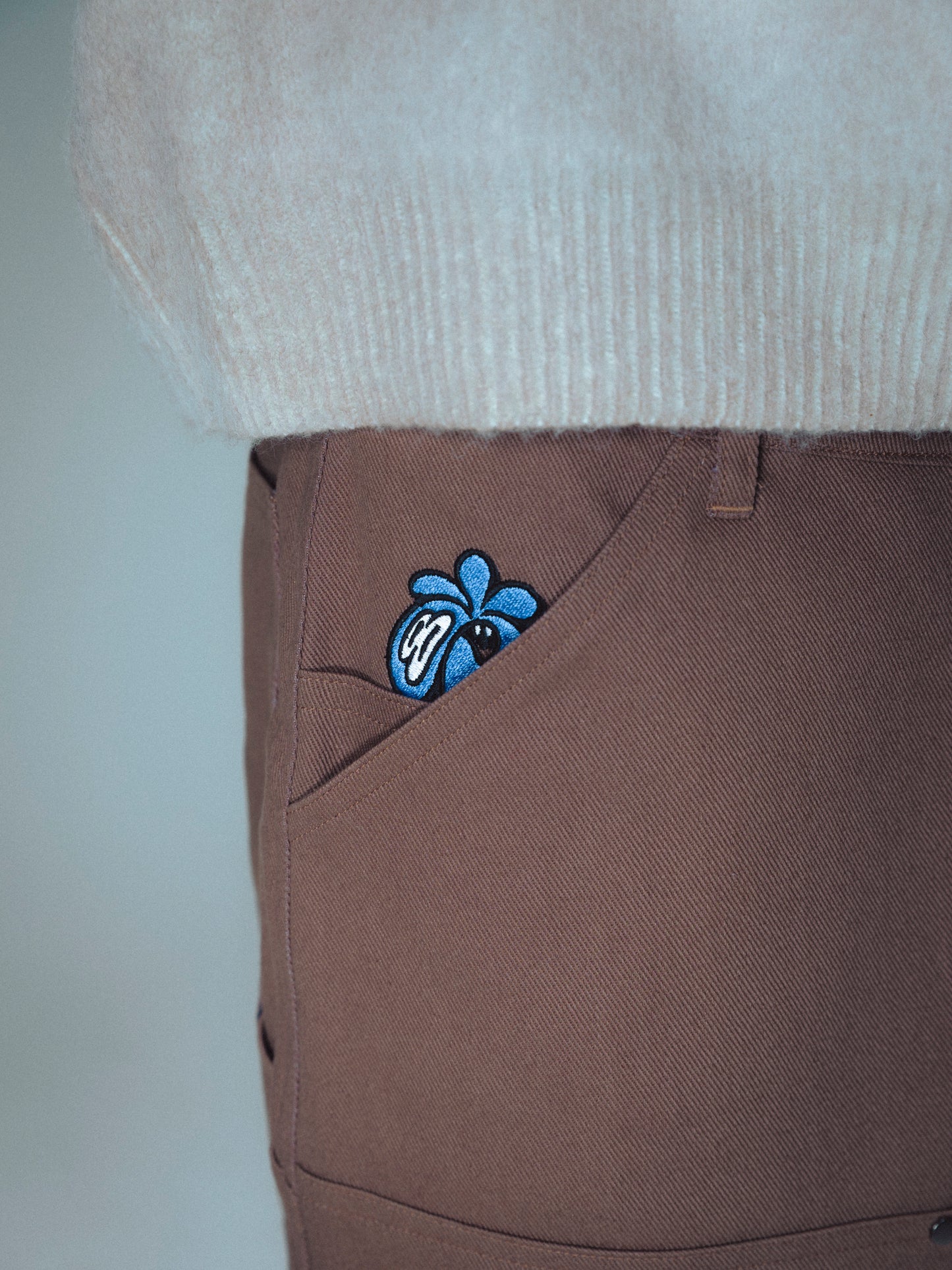 CARPENTER DOUBE KNEE PANT - BROWN