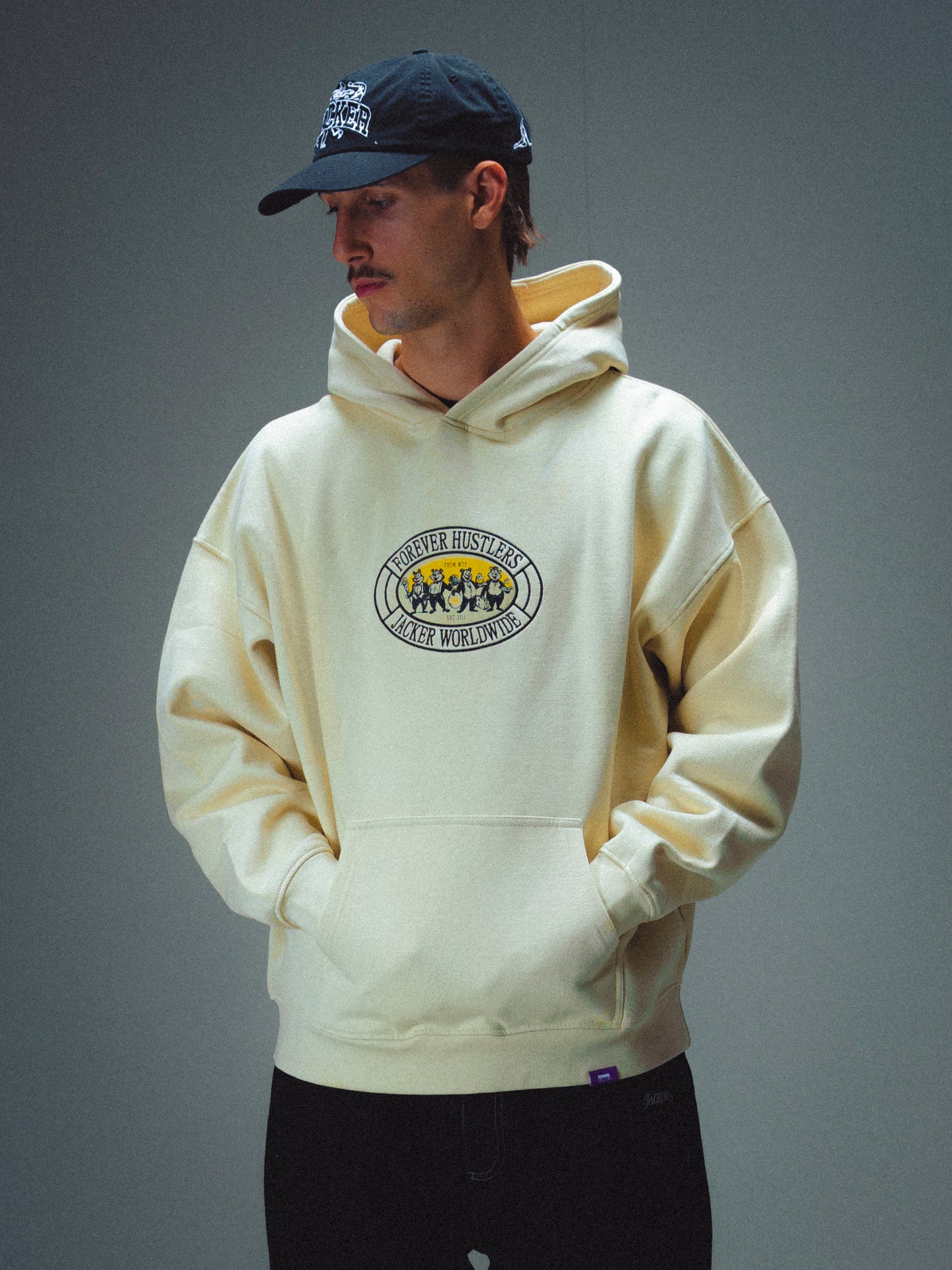 GOD FATHER HOODIE - BEIGE