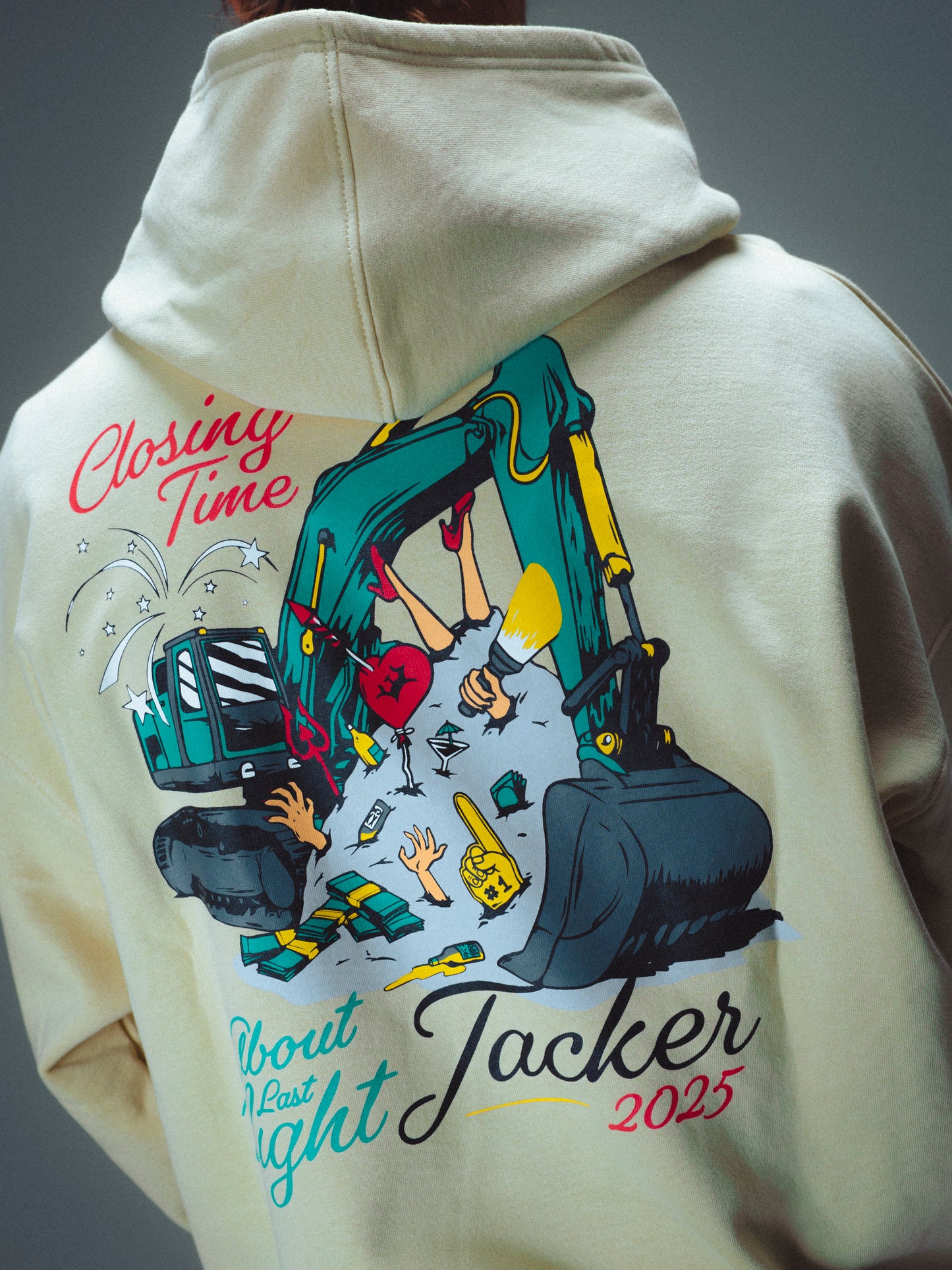 CLOSING TIME HOODIE - BEIGE