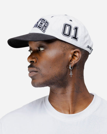 COLLEGE CAP - BLACK & WHITE
