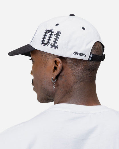 COLLEGE CAP - BLACK & WHITE