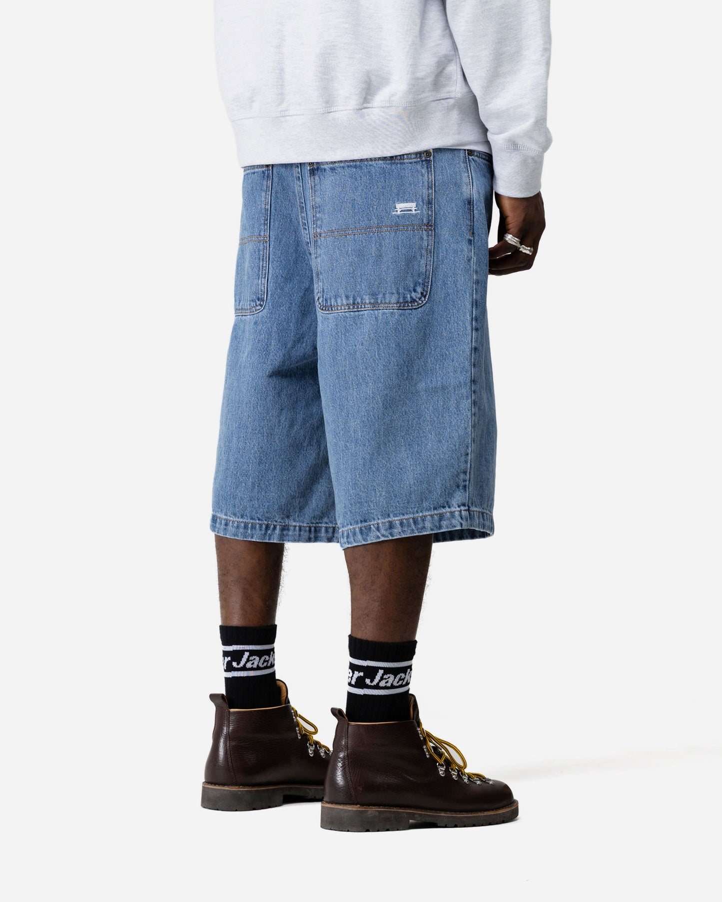 PANTALONES CORTOS CLÁSICOS HOLGADOS - AZUL