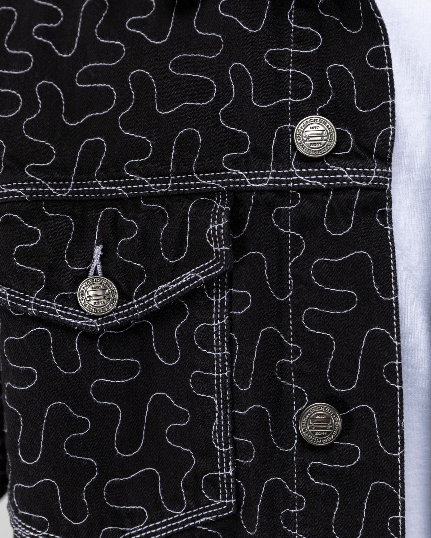 Camicia di jeans ONELINE - Nera