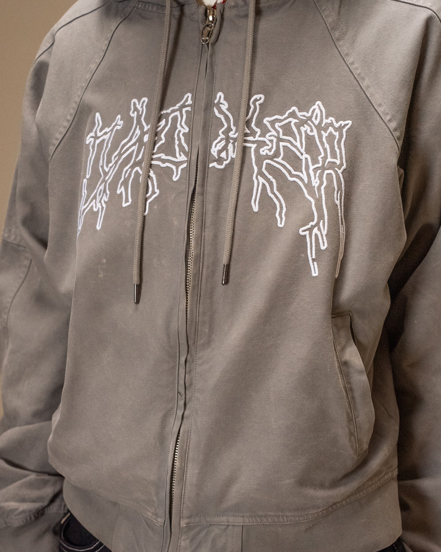 SKELETON CANVAS JACKET GREY