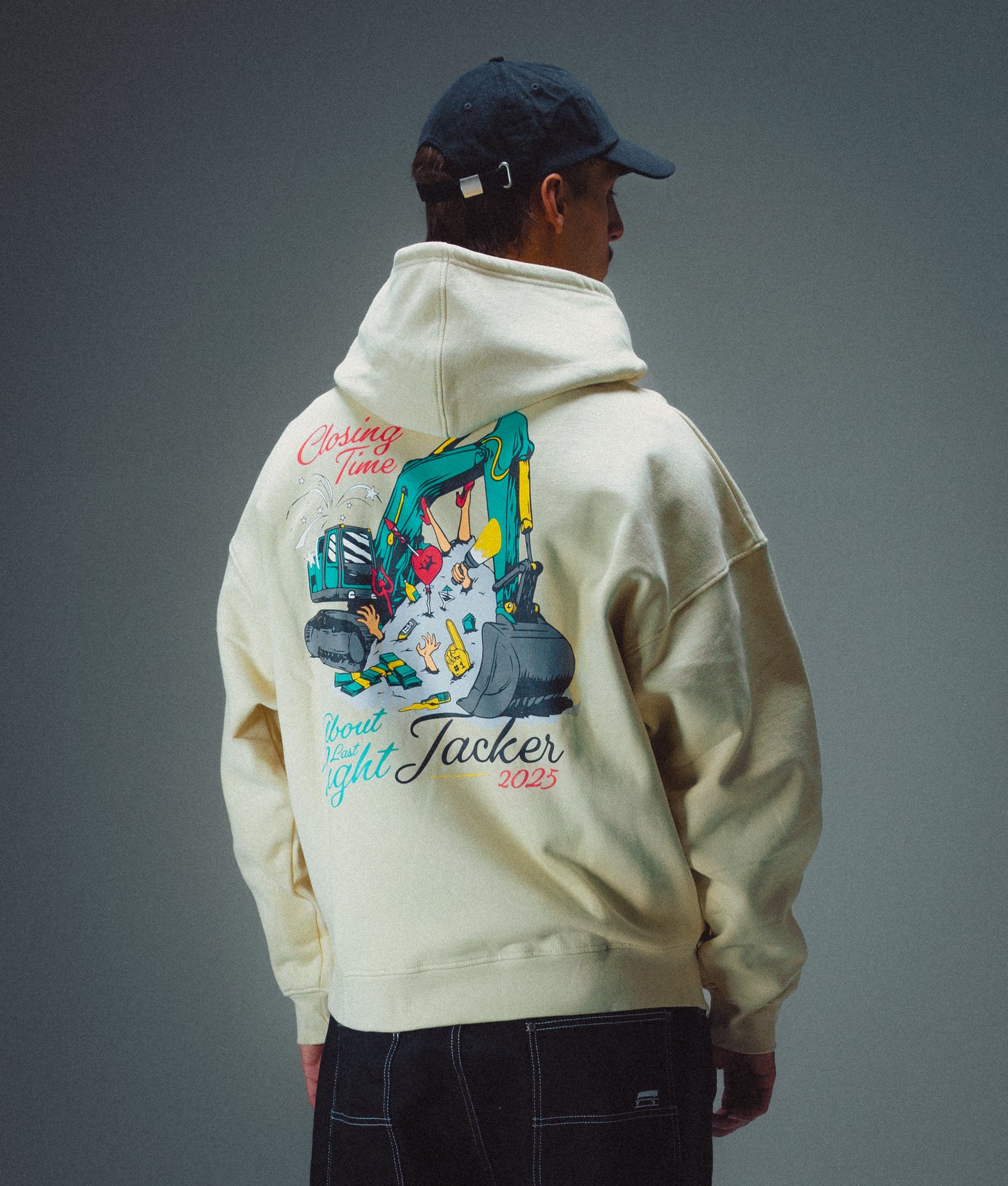 CLOSING TIME HOODIE - BEIGE