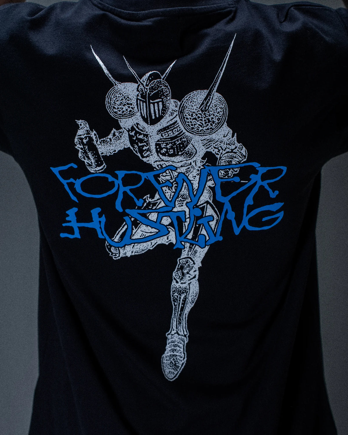 T-shirt Jacker Knight Writer noir — détail du produit porté de dos