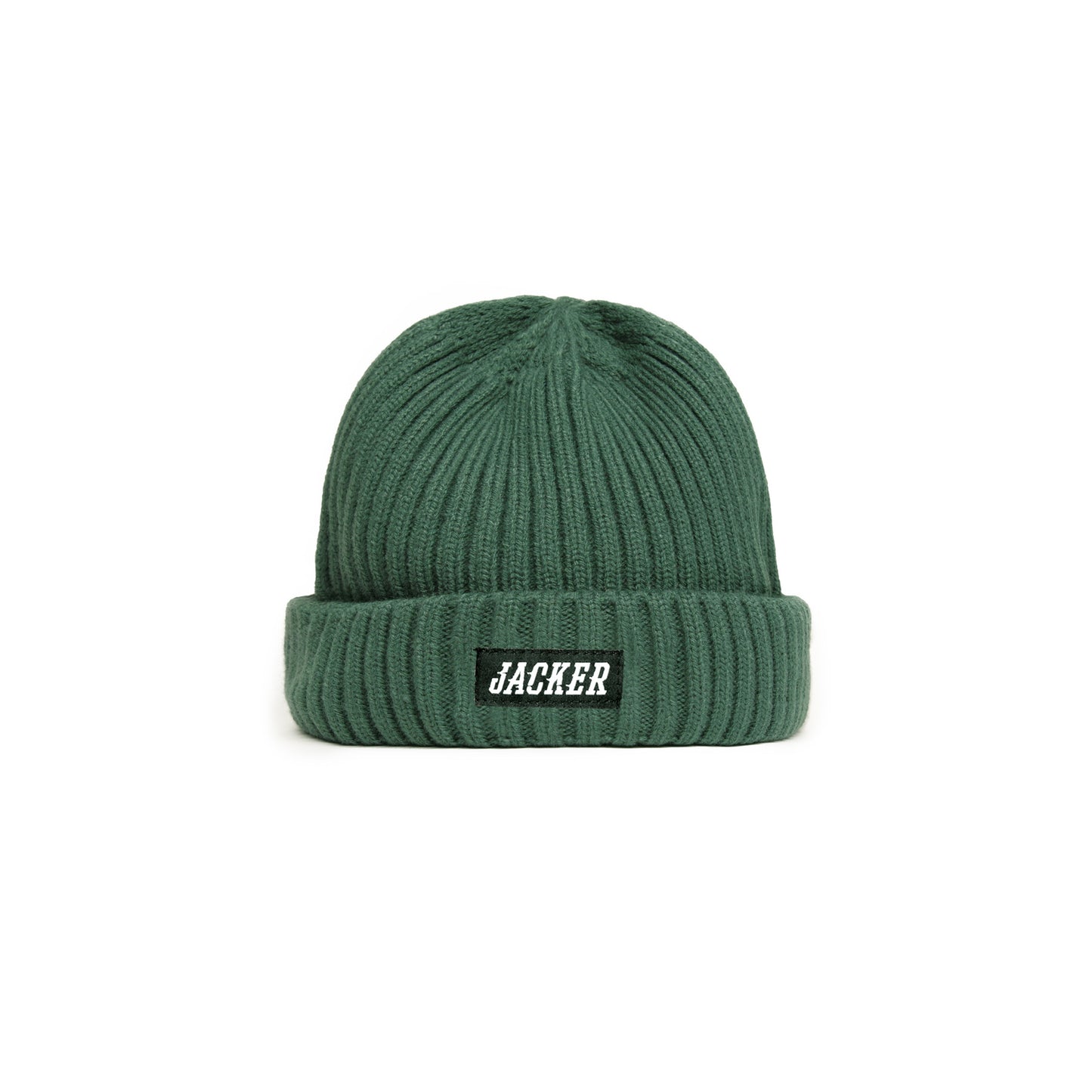 TEAM LOGO - SHORT BEANIE - GREEN