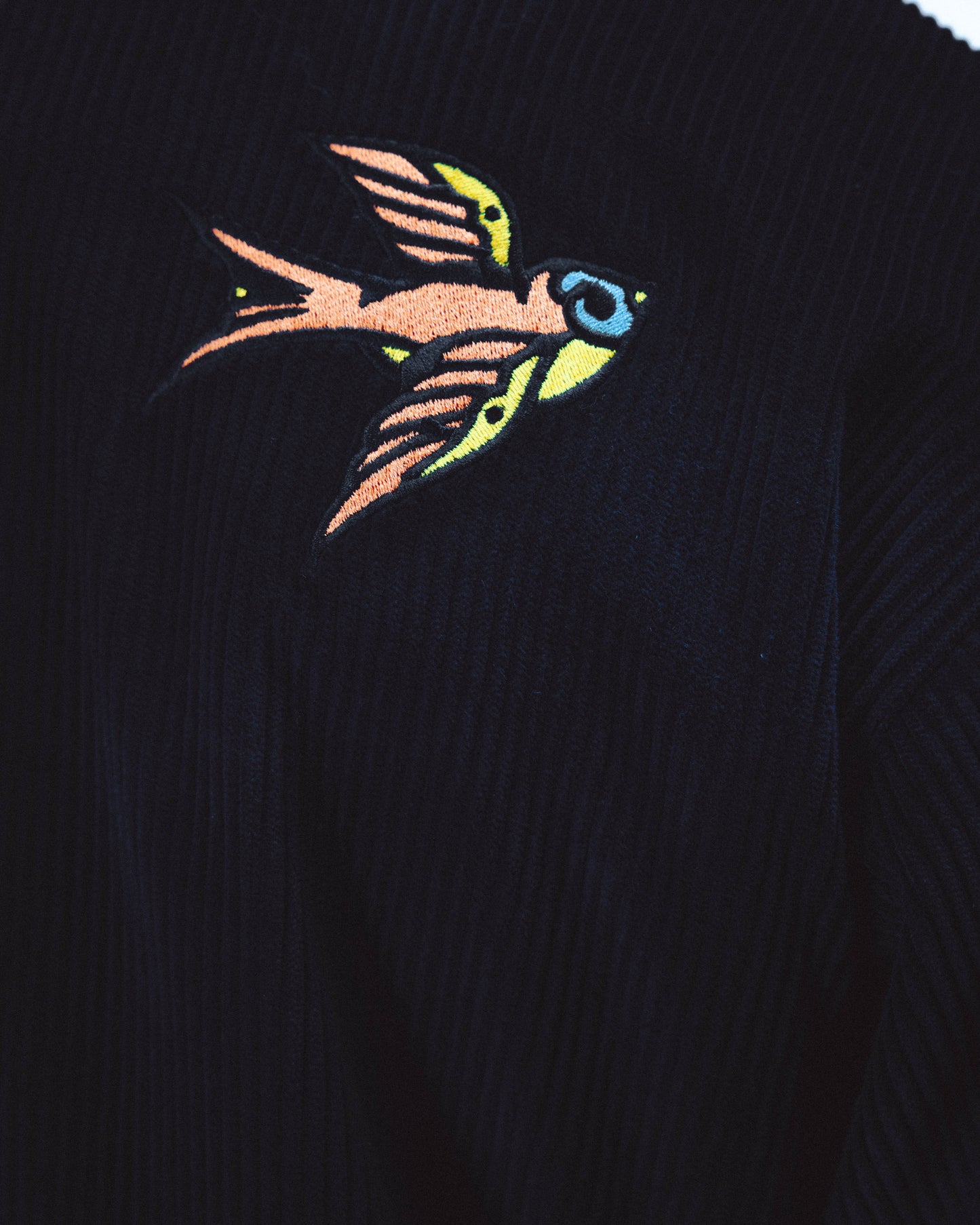 DREAM MAZE CORDUROY OVERSHIRT - BLACK