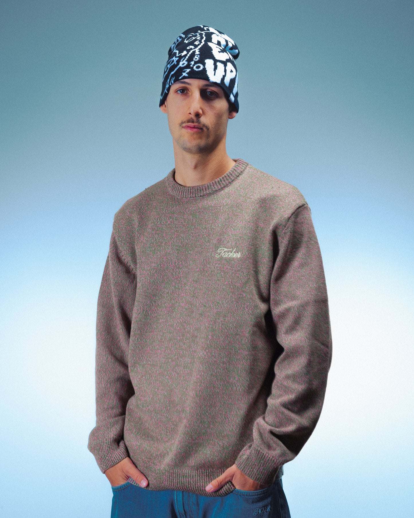 SNUG KNIT CREWNECK - BEIGE