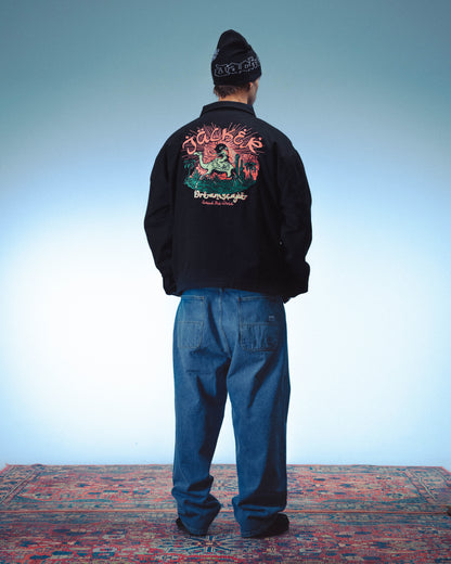 SANDMAN COACH JACKET - BLACK