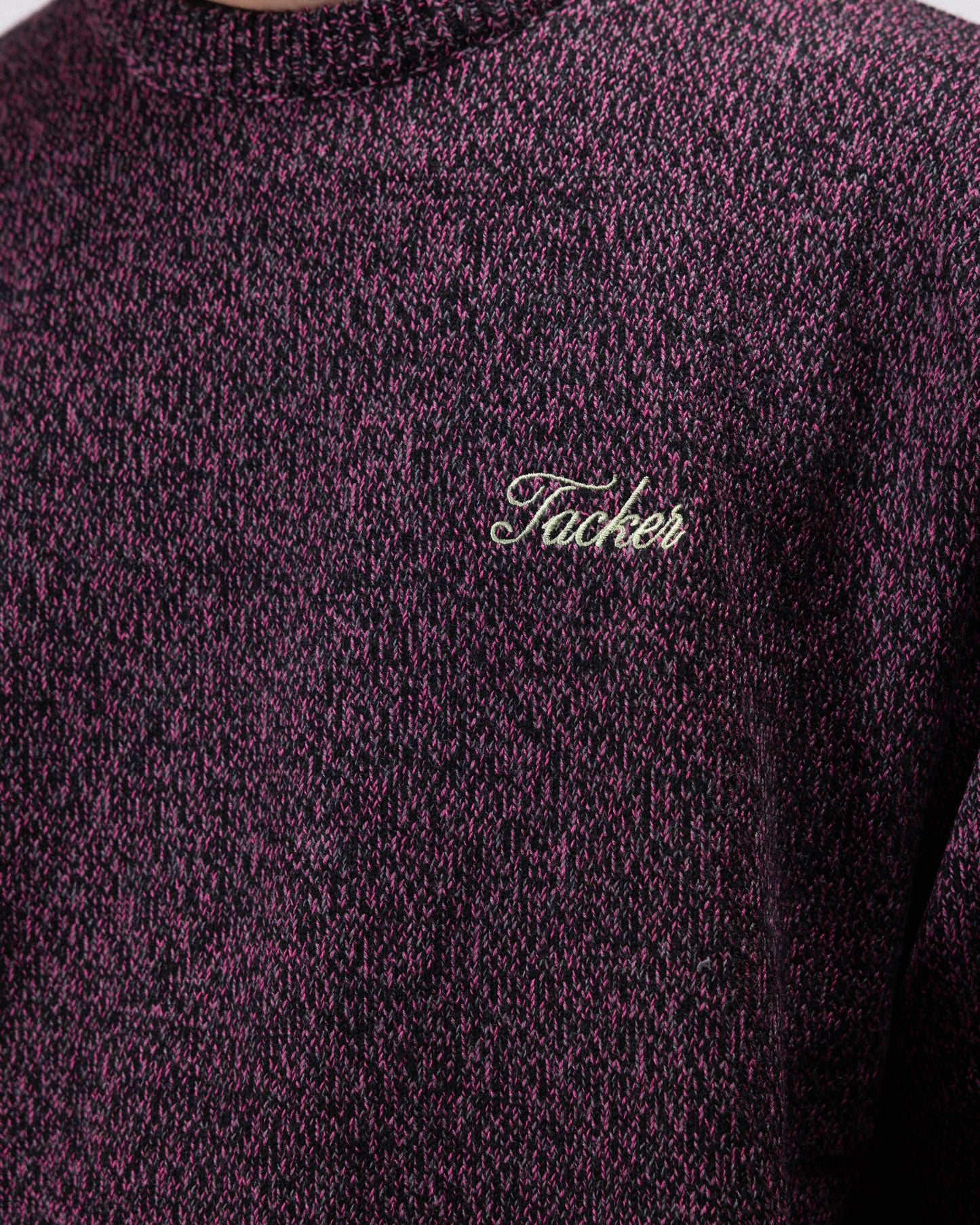 SNUG KNIT CREWNECK - PURPLE