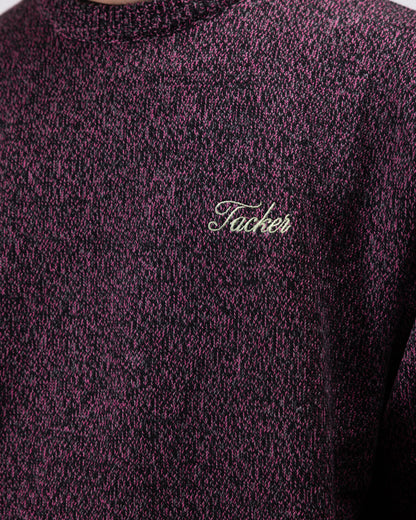 SNUG KNIT CREWNECK - PURPLE